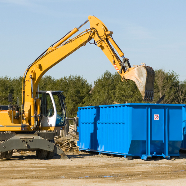 are there any restrictions on where a residential dumpster can be placed in Bridgewater VT